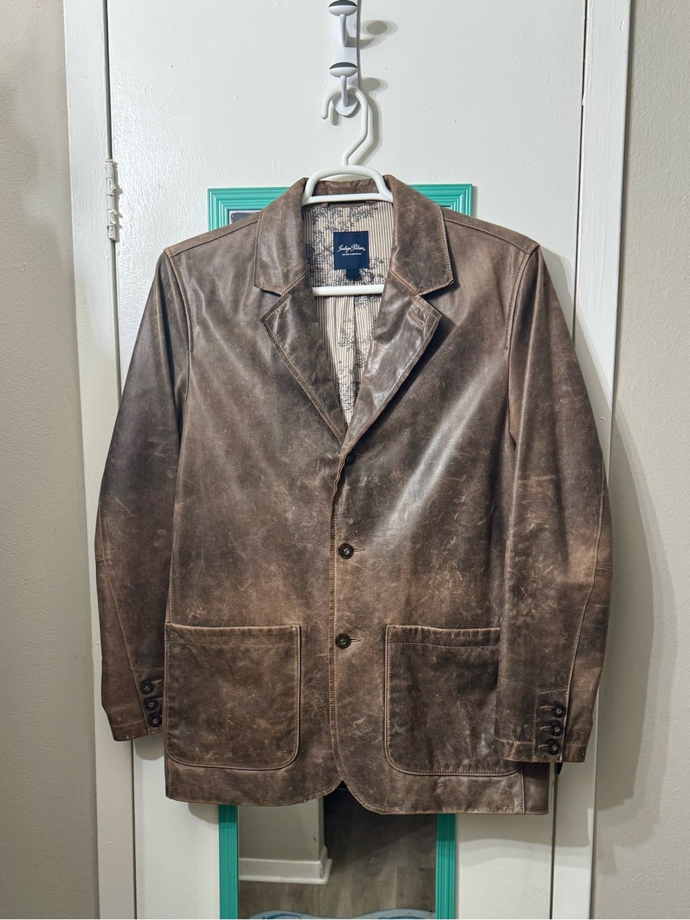 Tommy Bahama Brown Leather Sport Coat